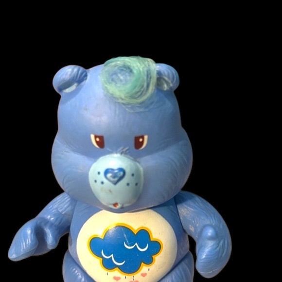 Vintage 1983 Care Bears Grumpy Bear Posable PVC Action Figure - Picture 11 of 11